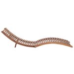 vidaXL Chaise longue pliable Bois de teck solide
