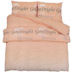 vidaXL Ensemble de housse de couette rose 200x200 cm Coton