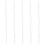 vidaXL Supports de plantes en spirale 5 Pièces Acier galvanisé 110 cm