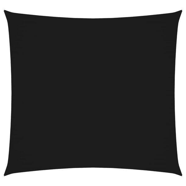vidaXL Voile de parasol Tissu Oxford carré 3 6x3 6 m Noir