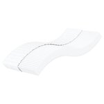 vidaXL Lit de jour avec matelas crème 80x200 cm tissu
