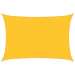 vidaXL Voile d'ombrage 160 g/m² Jaune 2 5x3 5 m PEHD