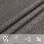 vidaXL Voile d'ombrage 160 g/m² Anthracite 4 5x4 5 m PEHD