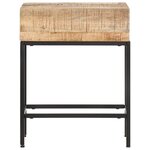 vidaXL Table d'appoint 40x30x50 cm Bois massif de manguier brut