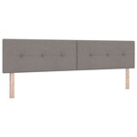 Lit Box Spring vidaXL avec Matelas Taupe 200x200 cm Tissu