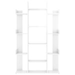 vidaXL Bibliothèque Blanc brillant 86x25 5x140 cm Bois d’ingénierie