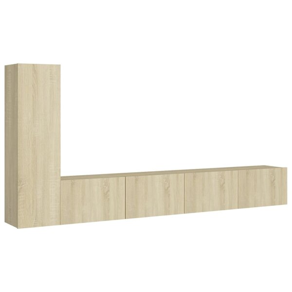 vidaXL Ensemble de meubles TV 3 Pièces Chêne sonoma Bois d'ingénierie