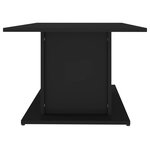 vidaXL Table basse noir 102x55 5x40 cm bois d'ingénierie