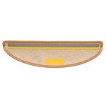 vidaXL Tapis d'escalier autocollants aspect sisal 15 Pièces 56x17x3 cm