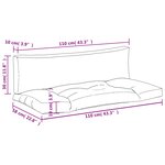 vidaXL Coussins de palette lot de 2 motif à carreaux noir tissu Oxford