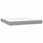 vidaXL Lit avec matelas cire marron 180x200 cm bois massif de pin