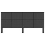 vidaXL Tête de lit Gris foncé Tissu 200x200 cm