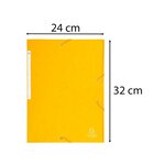 Chemise À Élastiques Maxi Capacity Carte Lustrée 425gm2 - A4 - Jaune - X 25 - Exacompta