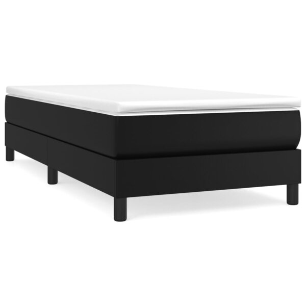 vidaXL Cadre de lit Noir 80x200 cm Similicuir