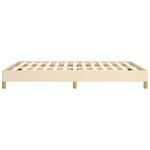 vidaXL Cadre de lit sans matelas crème 140x200 cm tissu