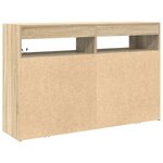vidaXL Meuble de rangement Chêne Sonoma Bois d'ingénierie 116 x 30 x 75 cm