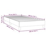 vidaXL Cadre de lit Rose 100x200 cm Velours