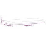 vidaXL Dessus de table 100x60x4 cm rectangulaire bois massif de hêtre