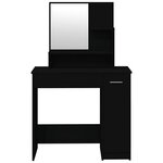 vidaXL Ensemble de coiffeuse noir 86 5x35x136 cm