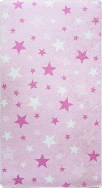 Tapis enfant Etoile 100 x 150 cm - Rose