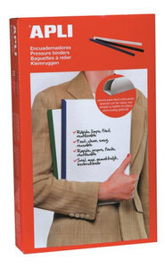 Reliures noires a4 50 pièces 1 reliure   100 feuilles