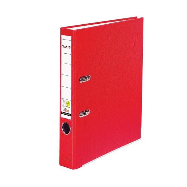 Classeur À Levier Pp A4 Vegan - Rouge - X 25 - Falken