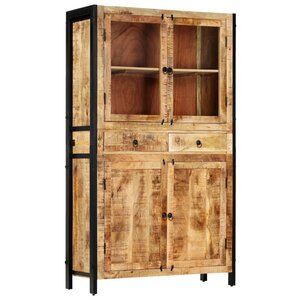 vidaXL Buffet 100 x 40 x 175 cm Bois de manguier massif