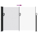 vidaXL Auvent latéral rétractable blanc 140x300 cm
