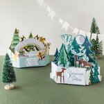 Carte de voeux noël pop up 3d - rennes - draeger paris