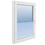 vidaXL Film pour fenêtre dépoli design à rayures 0 9x20 m PVC