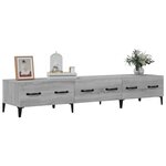 vidaXL Meuble TV Sonoma gris 150x34 5x30 cm Bois d'ingénierie