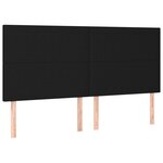 vidaXL Cadre de lit sans matelas noir 160x200 cm tissu