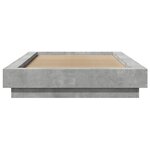 vidaXL Cadre de lit sans matelas gris béton 90x190 cm