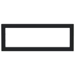 vidaXL Supports d'étagères pour lavabo 2 Pièces noir rectangulaire acier