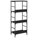 vidaXL Bibliothèque noir 50x33x117 5 cm bois d'ingénierie