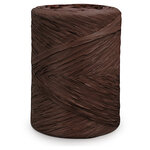 Bolduc effet raphia chocolat 15 mm x 200 m