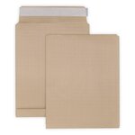 Lot de 20 enveloppes pochettes kraft armé à soufflet marron 260 x 330 + 30 mm