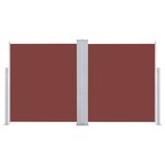 vidaXL Auvent latéral rétractable Marron 140x600 cm
