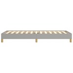 vidaXL Cadre de lit sans matelas gris clair 100x200 cm tissu