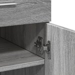 vidaXL Buffet sonoma gris 80x42 5x93 cm bois d'ingénierie