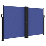 vidaXL Auvent latéral rétractable bleu 140 x 1000 cm