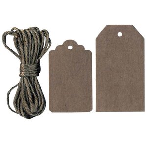 Étiquettes Kraft Tag 5 5 cm 12 pièces