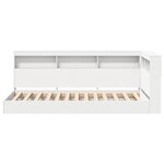 vidaXL Lit étagère blanc 90x200 cm en bois aggloméré