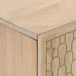 vidaXL Meuble TV 80x31x46 cm bois massif de manguier