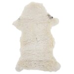 vidaXL Peau de mouton Crème (60-70)x(90-100) cm