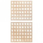 Letterboard en bois  FSC Mix Credit  nature  30x42cm  y compris 96 lettres  1kit