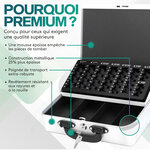 ACROPAQ Caisse monnaie Profetionnelle 30x25x9cm- Coffret Monnaie Acier- Monnayeur  2 clés  Compartiments à monnaie- Poignée Robuste