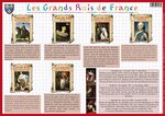Sous main éducatif 30x42 ''Les Grands Rois de France''' ARIS EDITIONS
