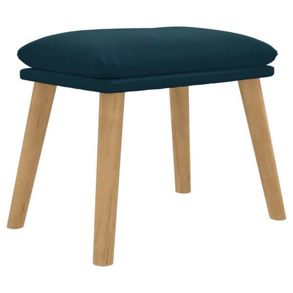 vidaXL Repose-pied Bleu 45x29 5x35 cm Velours