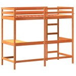 vidaXL Lit superposé sans matelas 75x190 cm bois de pin massif